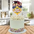 Fireman Sam Themed Large Happy Birthday Cake Topper Stand Up Card Cake Decoration For Party Cakes Decor