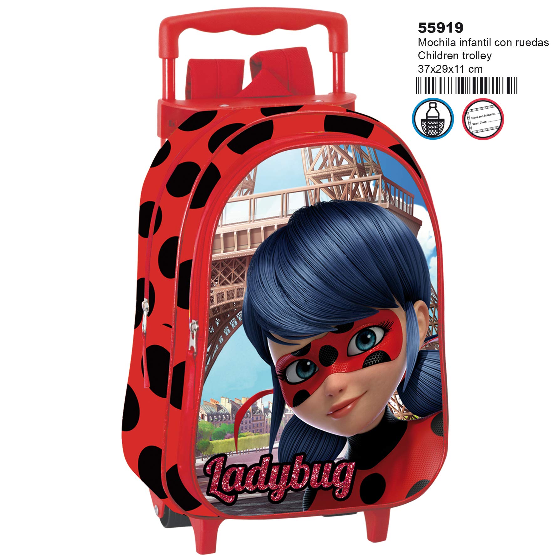 mochilas escolares de ladybug