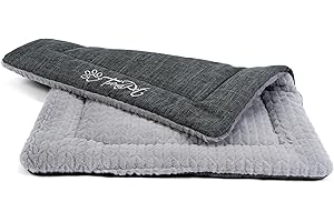 ‎TRENDPET TrendPet Hundedecke Heaven gefütterte Liegedecke, Wendedecke für Hunde und Katzen, Grau (60x45cm)