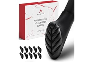 ‎ATACAMA Atacama Nordic Walking Stöcke Gummipuffer - [10 Stück] für Asphalt passen auf alle Wanderstöcke weiche dämpfende Gummipuffer für Walkingstöcke Pads für Trekking Stöcke Walking Pad Walkingstöckepuffer