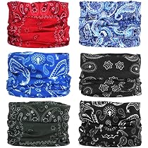 6 Paquets Bandana Multifonction Camouflage - Écharpe Tube Élastique Respirante Pour Cyclisme, Randonnée Et Sports Outdoor