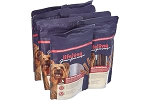 Marca Amazon - Lifelong Mini palitos dentales sin cereales para razas pequeñas Perro, Pollo, 56g, Paquete de 8