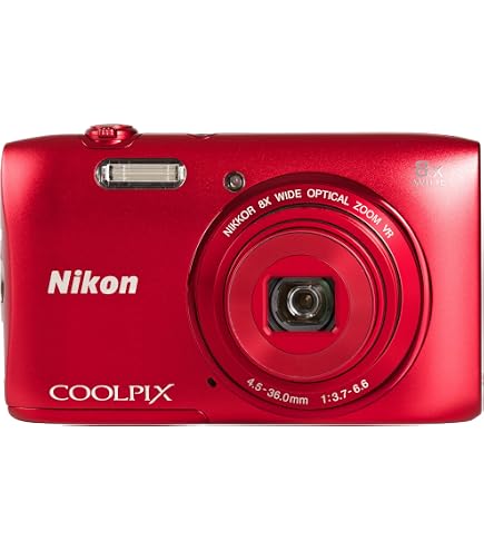 Nikon S3600 - Digital camera - red: Amazon.co.uk: Electronics & Photo
