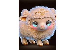 YWKJDDM DIY Diamond Painting für Erwachsene Anfänger, 5D Diamant Painting Bilder Full Drill Cross Stickerei Malerei Kits für Wohnzimmer Büro Wand und Eingang Dekoration 30 x 40 cm Schaf