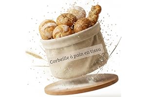 NATÜRLICH HANF Corbeille à pain en chanvre & coton | Paniere a pain durable et écologique pour table & cuisine | Corbeille a pain pliable, lavable et réutilisable | Panier a pain en tissu naturel sans plastique