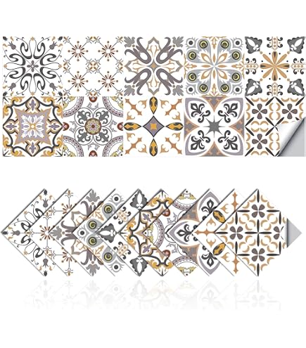 Kazan | Adesivi per piastrelle 24 piastrelle 10x10 cm | Leroy Merlin