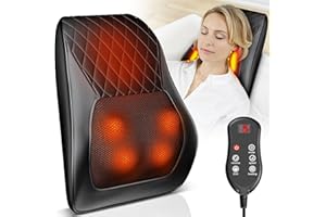ASONINE Masajeador Cervical y Espalda,3D Shiatsu Amasamiento Masaje Masajeador Cervical con Calor,3 Velocidades de Ajuste,3 Modos Masajeador de Cuello para Casa y Oficina