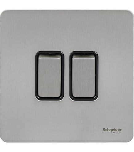 Schneider Electric Steckdosenblende Mit RJ45 Datendose – Schlankes Design, Abnehmbare Frontplatte, GU7471BSS