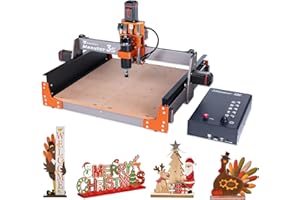 FoxAlien CNC Fräsmaschine Masuter 3S mit NEMA 23 Closed-Loop Schrittmotor, 400W Spindel 3 Achsen Gravur Fräsmaschine für Holz Acryl Aluminium Schnitzen Schneiden
