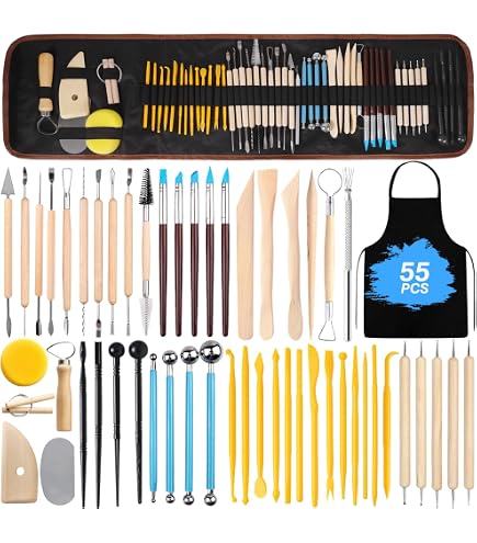 Lot De 10 Guides D'épaisseur En Bois Pour Poterie - 5 Tailles (3 à 12 Mm) - Pour Argile, Pâte Polymère - Accessoire Atelier - 5