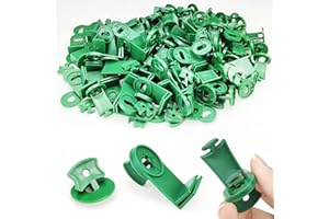 SHUIYUE 300 Pcs Fixations Pour Serre, Supports Pour Plantes Clips, Clips Torsion De Serres,Crochets Pour Plantes En Serre, pour enveloppe à bulles, pare-soleil, filet d'isolation pour ombrage hiver été