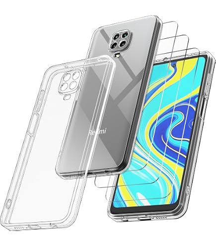 Custodia Per Redmi Note 9 Pro/9S/10 Lite Con Vetro Temperato – Cover Trasparente 360° Rigida + Morbida TPU, Antiurto - 4