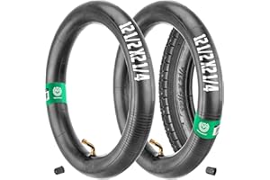 MOOVMOOV 2X Camara 12 1/2 x2 1/4 - Cámaras de Aire para Bicicletas Neumáticos 12” - Camara Rueda Carro Bebe Compatibles neumáticos 12.5x2.25-12x2.125