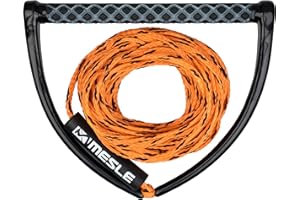 ‎MESLE Mesle Wakeboard-Leine ONE 60', 15'' breiter Eva Griff, Wakeboard Seil Hantel