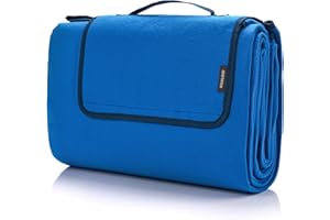 ‎METEOR meteor Extra Large Picknickdecke mit wasserdichter Unterseite XXL sanddichte campingdecke Outdoor stranddecke tolle Picknick-Matte groß Thermo isoliert Camping-Decke für Park Garten Strand