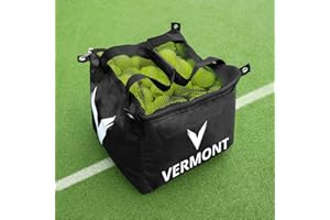 FORZA Vermont Tennis Ball Basket Bag | Durable & Portable Mesh Top Storage for Coaches and Clubs - Store Up to 150 Tennis Balls!
