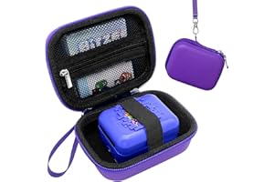Sankalala Protective Carrying Case for Bitzee Interactive Toy Digital Pet,Hard Travel Storage Holder with Extra Space for Manual and Batteries,Fits Bitzee Virtual Electronic Pets,Purple (Case Only)