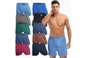 SGS Calecon Homme - 6 ou 10 Pack Boxer Homme Coton - Confortable et Ample - sous-Vêtements Premium