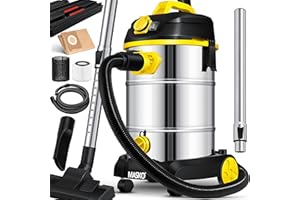 MASKO® Industriestaubsauger 1800Watt Mit Steckdose Blasfunktion | Mehrzwecksauger Trocken-Saugen & Nass-Saugen | Industrie-Sauger mit & ohne Beutel | Wasser-Staubsauger beutellos