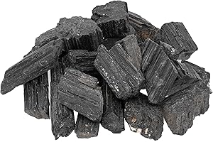 LEBENSQUELLE PLUS Piedras de turmalina negras, piedras de agua sin tratar, 100% natural, 300 g