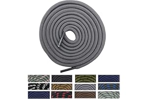 Danraw Stores [Pair] Heavy Duty,Hiking durable round Boot Lace, Shoe Lace classic colours Dot for hiking, Mountaineering running, working, casual