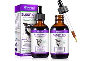 ValaVie Melatonin For Dogs Dog Melatonin Dog Anxiety Dog Anxiety Relief Sleep Aid For Dogs Anxiety & Stress Relief Promote Relaxation & Deep Sleep For Dog 120ml