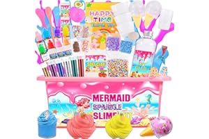 Purpledi DIY Slime Kit Set,Fai da Te Slime Making Kit per Bambini Art Craft, Ragazze Giocattoli Regali per Bambini Dai 5+
