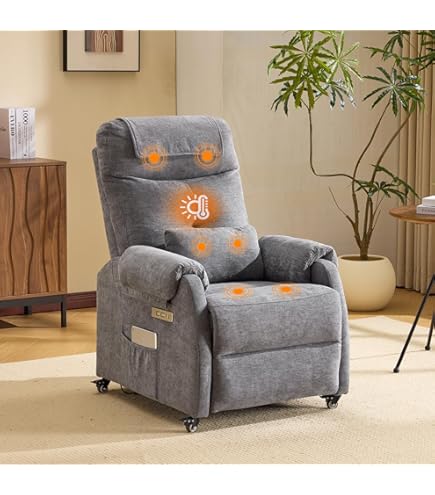 COMHOMA Fauteuil De Relaxation Avec Dossier Réglable - 4 Vitesses De Réglage Jusqu'à 160 ° - Coussin