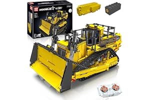 Mould King Technik Bulldozer Building Blocks, App Remote Control Truck with Engines, Construction Kits, Toy Gifts for Adults (1508 Pieces)