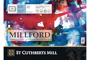 SAUNDERS WATER FORD SERIES SAUNDERS WATERFORD SERIES ST Cuthberts Millford blocco carta per acquerello, collato 4 lati,41x31cm, 20 fogli, bianco, grana fine, 300gm, 16 x 12"