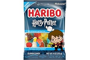 Haribo Harry Potter, Limitowana edycja cukierków, smak owoców, idealny na prezent - 160 g