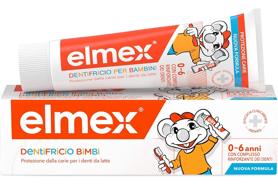 Elmex - Toothpaste for Children 50 ml (Delivery in 48 Hours), Toothpaste for Milk Teeth, Protection Against Children's Caries, Gentle Formula for the Protection of Milk Teeth