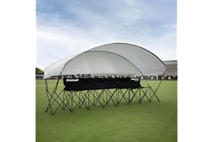 QUICKPLAY PRO Portable Folding Bench Range – 2, 4, 6, 9 Seats & 6-Seat Bench Shelter | Quick Setup, Heavy-Duty, Foldable with Carry Bag