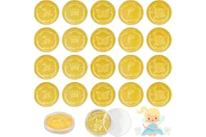 Ticeed Monedas Hada de Dientes,20pcs Monedas de Hada de Dientes, Hada de Dientes Monedas de Oro Regalos para Niños Perdidos Dientes, para Juguetes Moneda de Colección