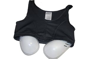 LISARO Protector de pecho para mujer con sujetador de tejido transpirable, kickboxing, muay thai, karate L