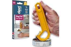 DEXT Ring Pull & Pop Top Can Opener (Apricot) Easy Open Any Pull Tab Cans for Seniors, Soda, Pet Food, Cat Cans, Beer, Parkinsons Aids for Living Gifts, Gadgets for People with Arthritis, Kitchen Gadgets.