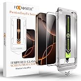 Fixmaster iPhone 12-12 Pro Uyumlu Ultra Clear HD Temperli Cam, Easy Fix Kolay Kurulum Serisi Y&uuml;ksek Kaliteli Ekran Koruyucu