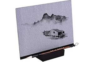 IRFORA Riutilizzabile Buddha Board Artist Board Paint con Spazzola ad Acqua e Supporto Rilascio di Pressione, Meditazione Arte Consapevolezza Rilassante Regalo