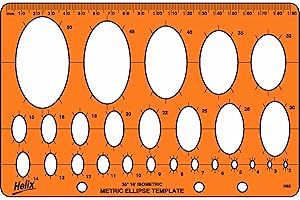 Helix Stencil Template - Plantilla para elipse, amarillo