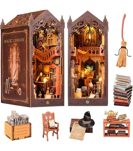 Cuteefun DIY Miniature House Kits With LED, Wooden Dollhouse For Adults To Build, Great Handmade - View #10