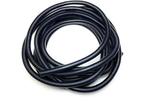 ON1SHELF PE czarna rura falista Flexi rura nieprzywierająca 15 mm - 2 m