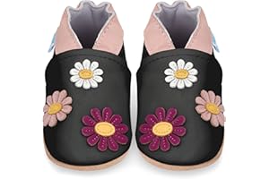 JUICY BUMBLES Baby Shoes with Soft Sole - Baby Girl Shoes - Baby Boy Shoes - Leather Toddler Shoes - Baby Walking Shoes
