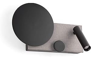 Faro Barcelona 20066- KLEE LED Lámpara aplique izquierdo gris con lector