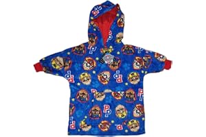 Paw Patrol Deluxe Oodie/Oversized Blanket Hoodie Boys, Fleece Dressing Gown 18m-6yrs
