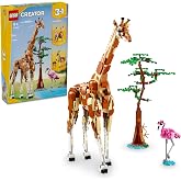 LEGO Creator 3&rsquo;&uuml; 1 Arada Vahşi Safari Hayvanları 31150-9 Yaş ve &Uuml;zeri &Ccedil;ocuklar i&ccedil;in İnşa Edilebilen Z&uuml;rafa, Ceylan ve Aslan M