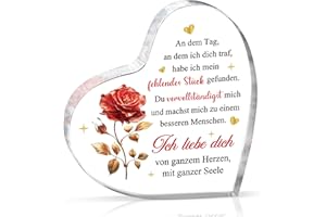 Joyvado Jahrestag Geschenk für Sie Ihn, Ich Liebe Dich Partner Paar Geschenk zum Geburtstag Valentine Jubiläum - Herzförmige Geschenk für Freundin Frauen Ehefrau