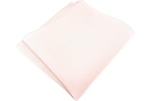 TigerTie - Pochette de poche de qualité supérieure en 100 % coton uni - Pochette de 26 x 26 cm