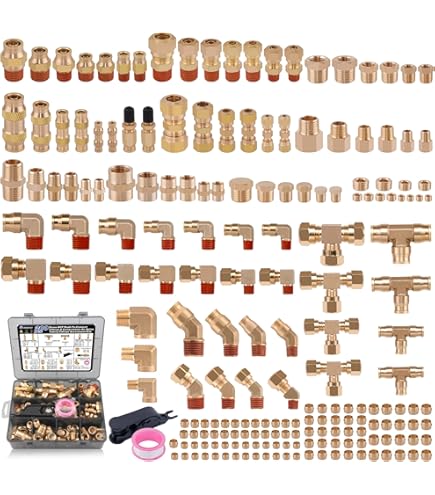 TAILONZ PNEUMATIC Set van 5 SL8-02 Push-to-Connect Luchtleiding Regelklep Fitting 8MM od 1/4 inch BSP Hoek 90 graden Luchtsnelheid Regelklep Fitting