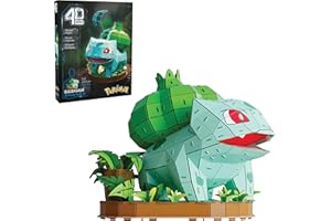 4D Build, Pokémon Bulbasaur, Kit di Modellismo 3D, Puzzle per Adulti, 195 pezzi, dai 12 Anni in su