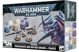 Games Workshop - Warhammer 40,000 - Tyranid: Termangants and Ripper Swarm + Paints Set